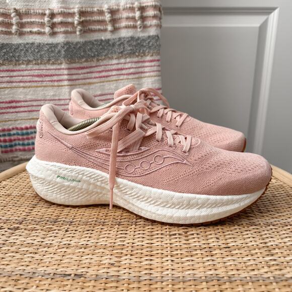 Saucony Triumph RFG Lotus Pink Road-Running Sneakers Women’s Size 9.5 - Picture 2 of 8